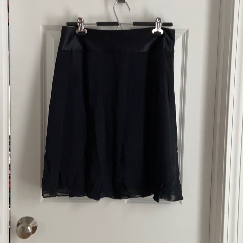 Banana Republic Black silk Skirt